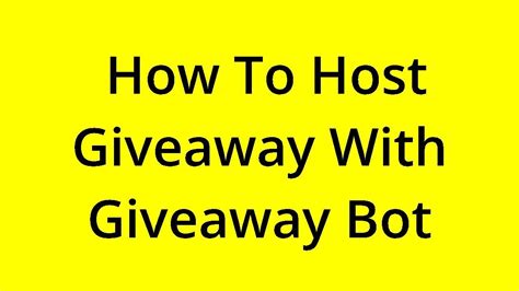 giveaway bot|giveaway bot youtube.